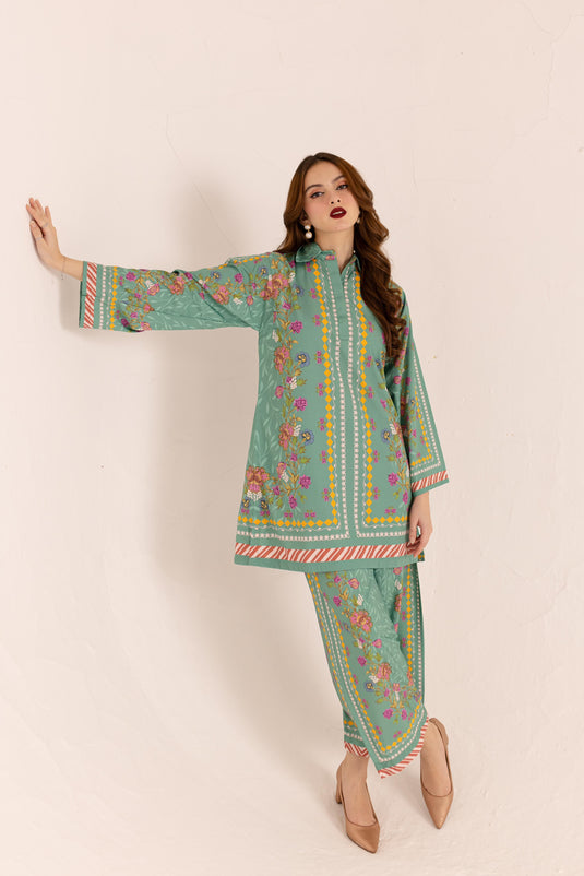 Emerald 2Pcs Stitched