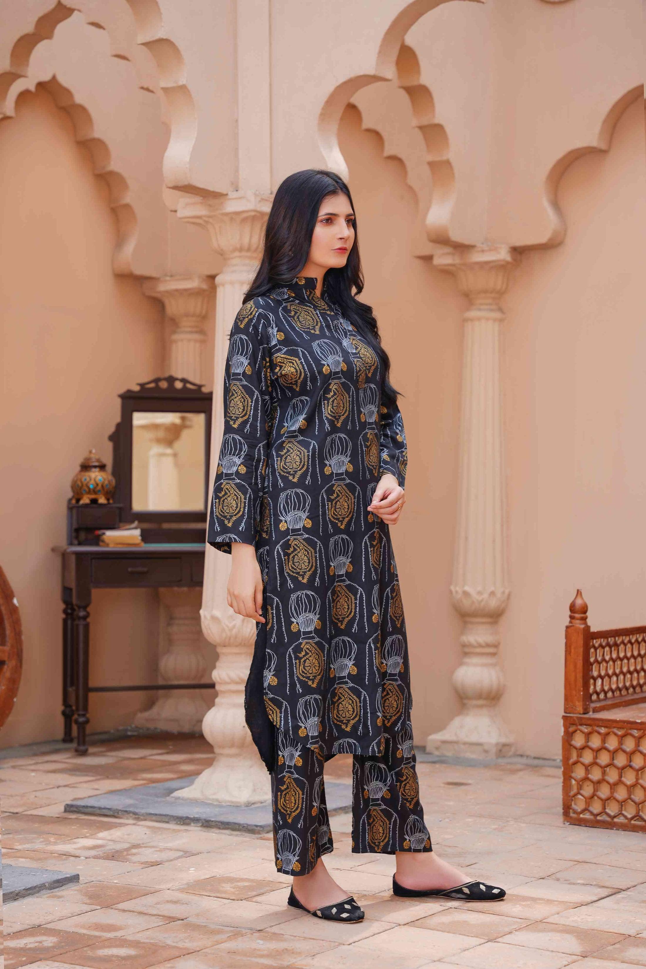 Melodic 2Pcs Stitched Suit