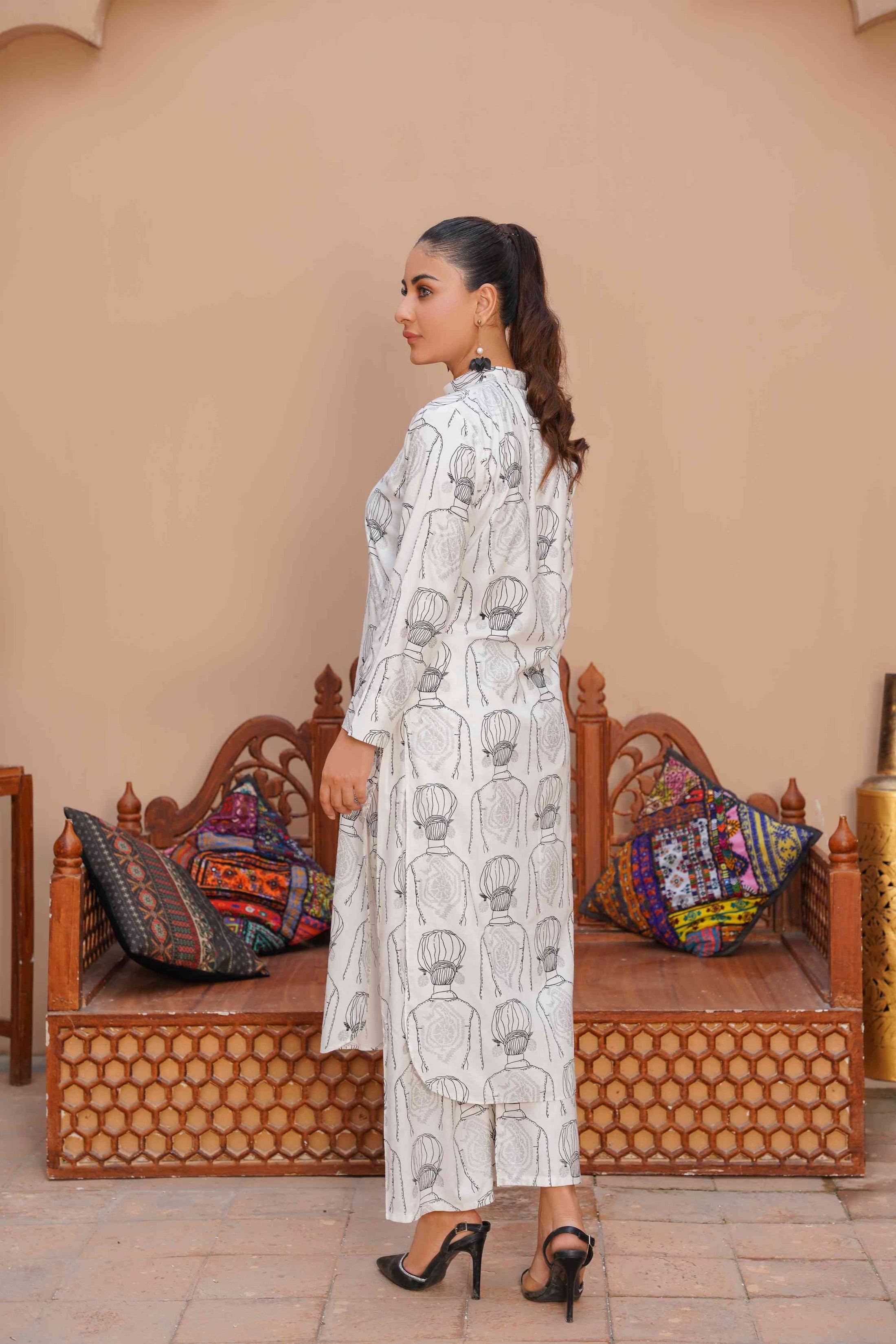 Melodic 2Pcs Stitched Suit