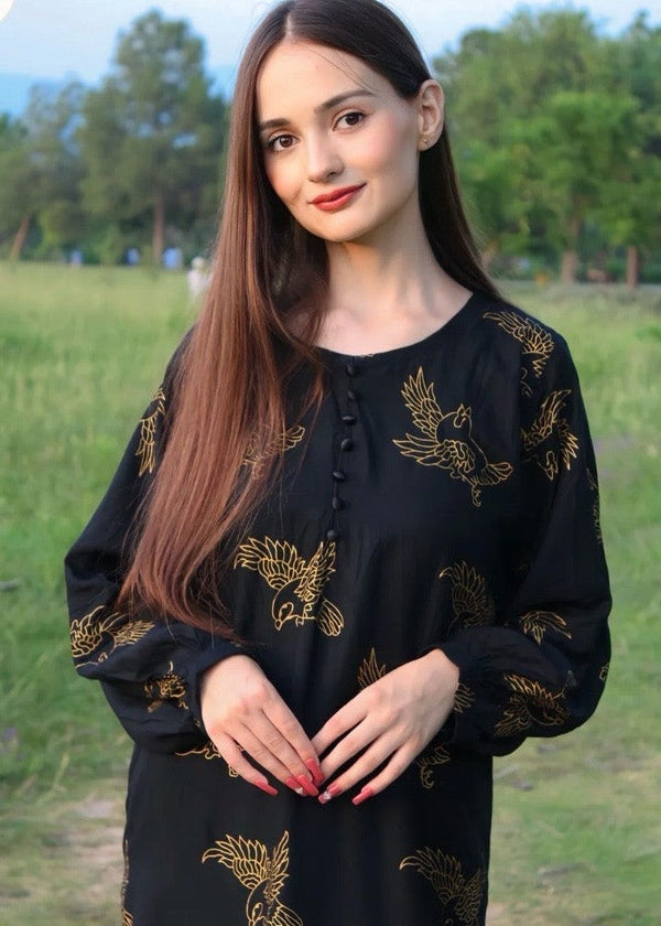 Sparrow 2Pcs Stitched